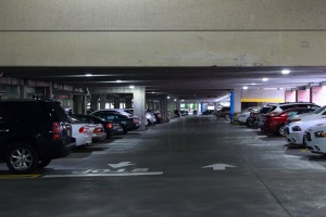 led canopy lighting 300x200 Kingsun LED canopy lights shining in a parking lot in Raleigh, North Carolina