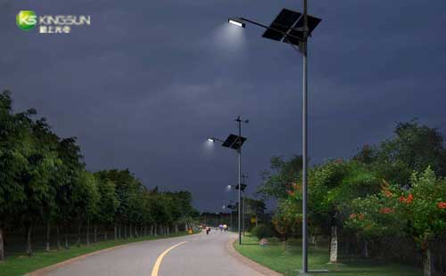 Solar <a href='http://www.kslights.com/Projects/' target='_blank'><u>LED Street Light Project</u></a>