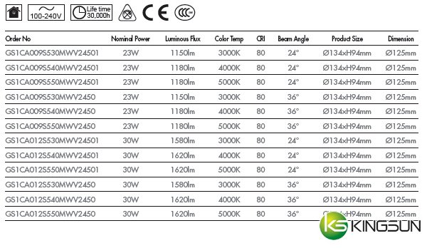 GS1C Series Downlight