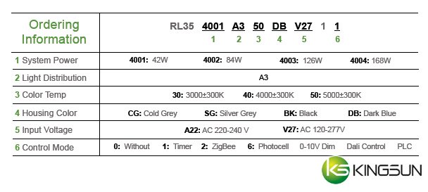 RL35 Street Light Hera Series