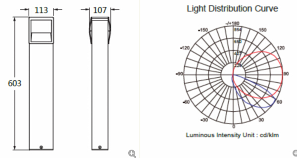 BL1D Bollard Light