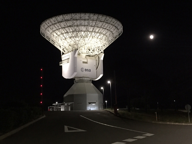 ESA (European Space Agency) telescope in Spain.